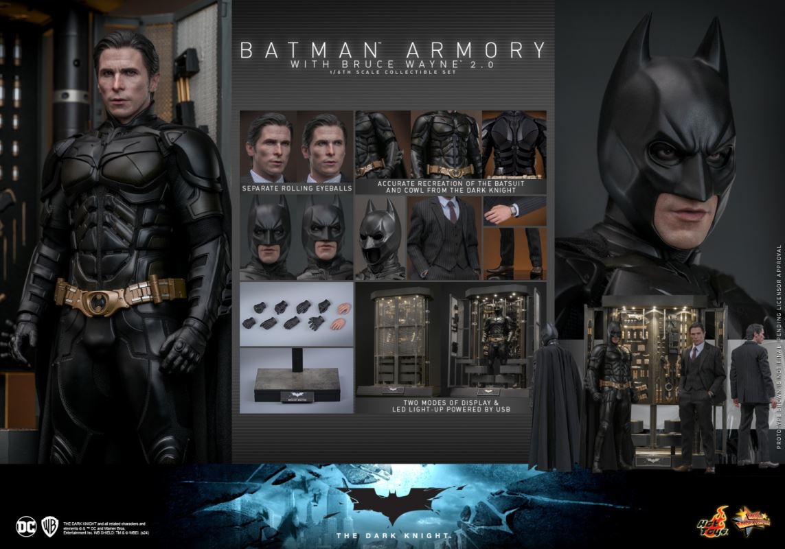 THE DARK KNIGHT BATMAN ARMORY WITH BRUCE WAYNE (2.0) 1/6