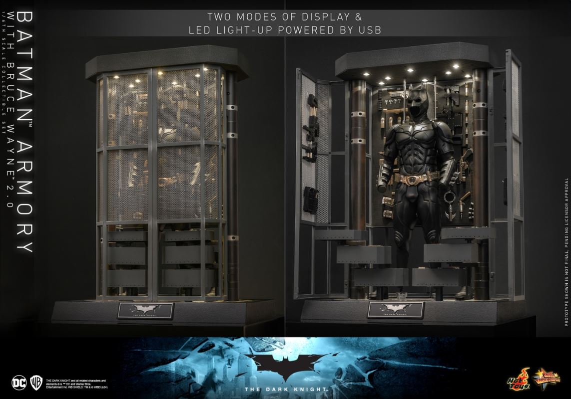 THE DARK KNIGHT BATMAN ARMORY WITH BRUCE WAYNE (2.0) 1/6