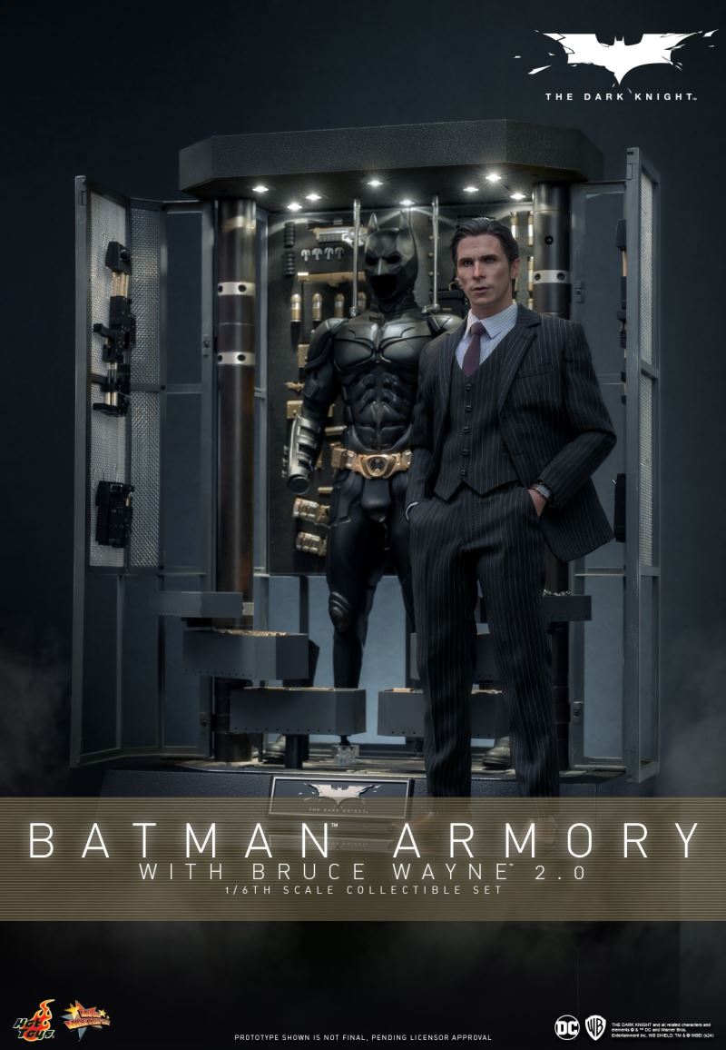 THE DARK KNIGHT BATMAN ARMORY WITH BRUCE WAYNE (2.0) 1/6