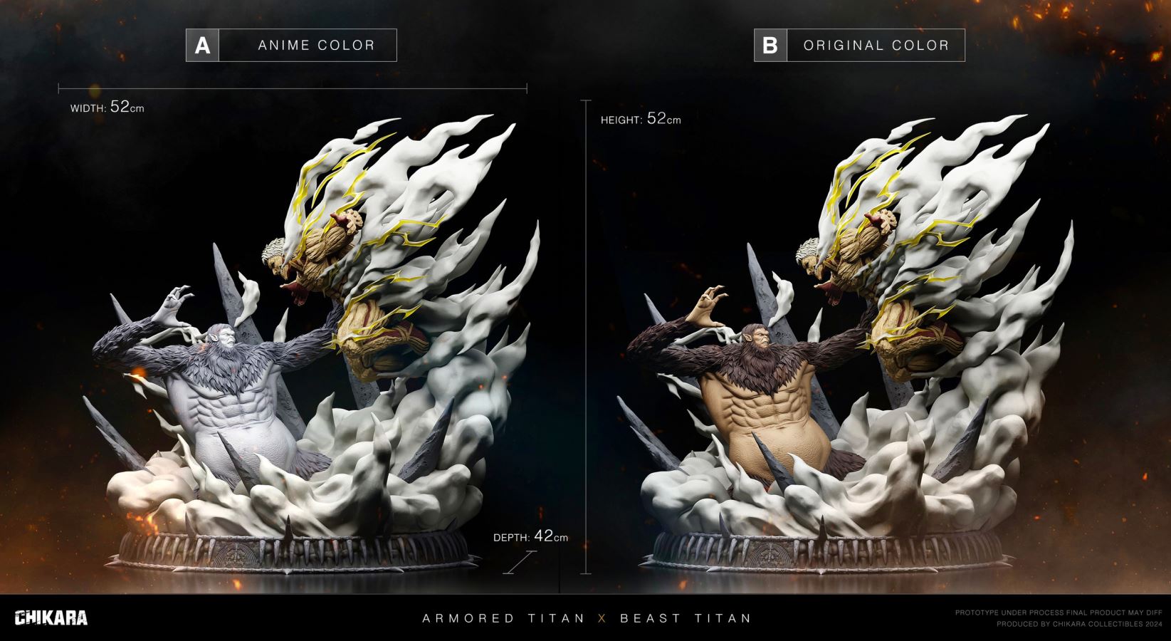 Beast titan VS Armored Titan - Attack On Titan