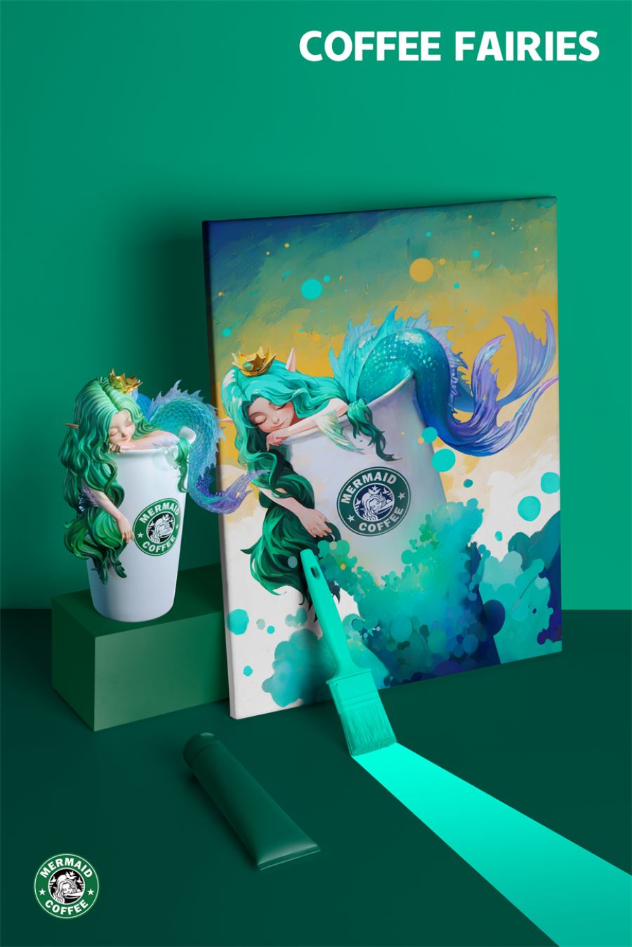 Original Coffee Girl - Colorful Mocha & Espresso & Matcha Latte