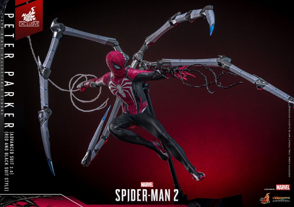 Marvel Spider-Man 2 Peter Parker (Advanced Suit 2.0 Red and Black Edition) 1/6