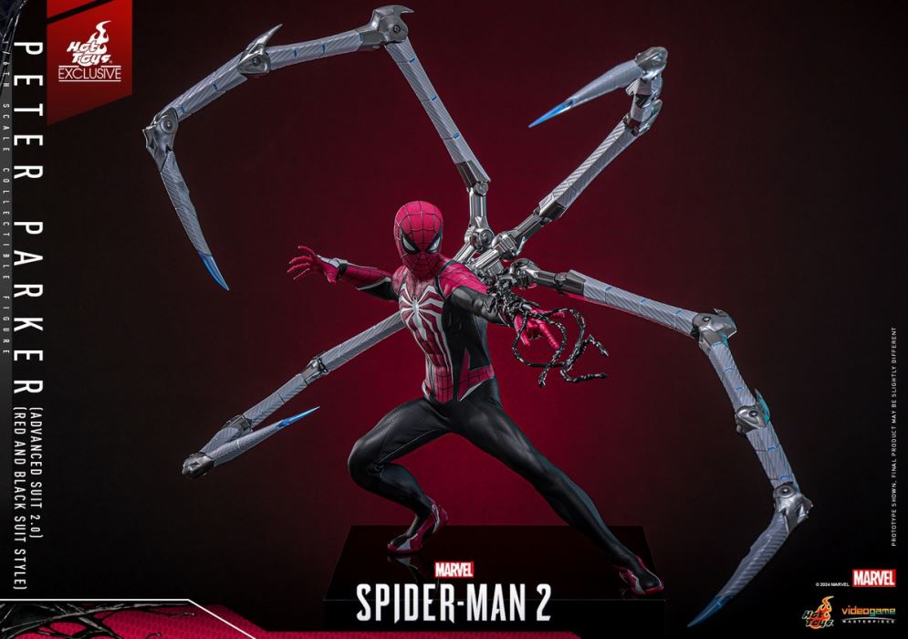 Marvel Spider-Man 2 Peter Parker (Advanced Suit 2.0 Red and Black Edition) 1/6