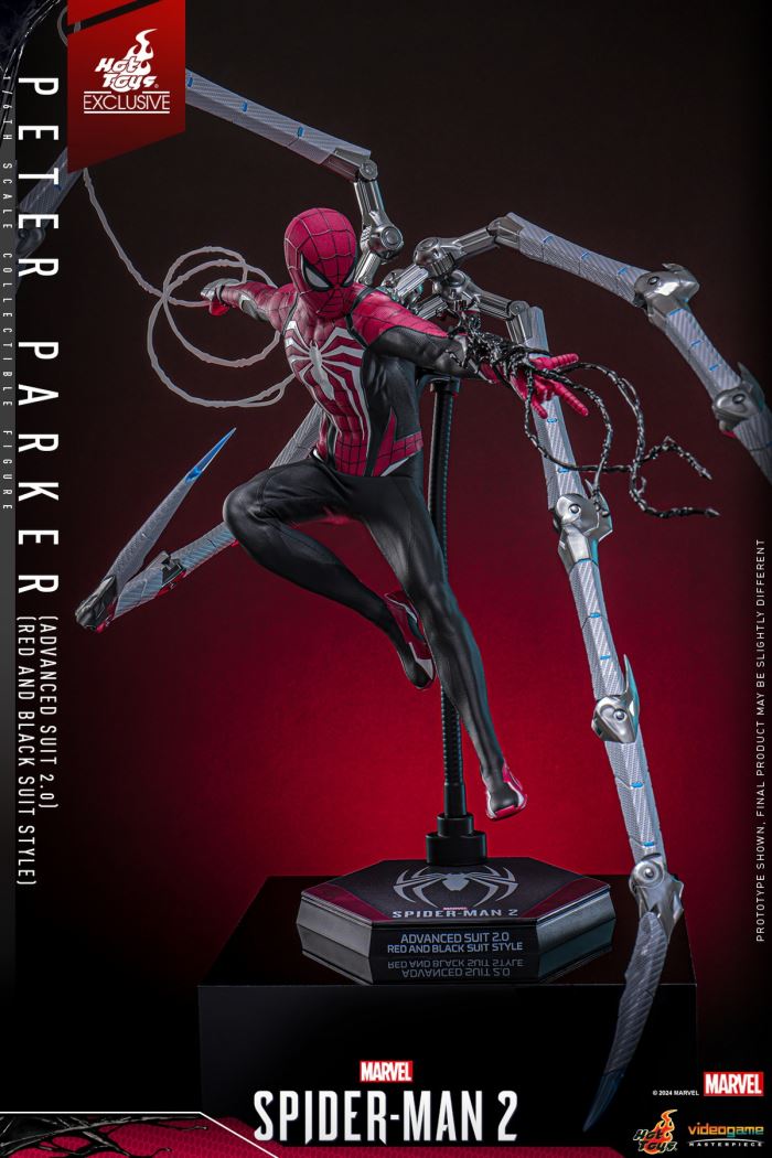 Marvel Spider-Man 2 Peter Parker (Advanced Suit 2.0 Red and Black Edition) 1/6
