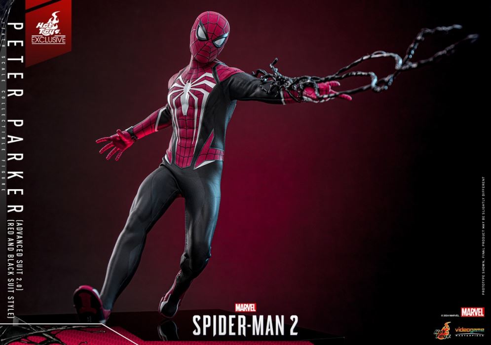 Marvel Spider-Man 2 Peter Parker (Advanced Suit 2.0 Red and Black Edition) 1/6