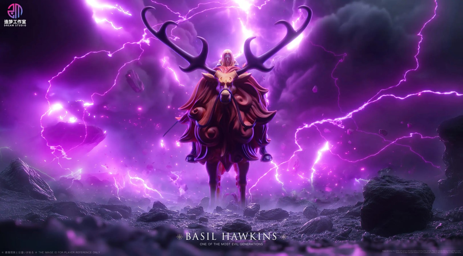 Onigashima Deer-Riding Hawkins - One Piece