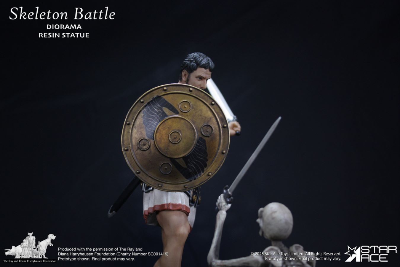 Ray Harryhausen - Skeleton Soldier Battle Base Scene 1/8