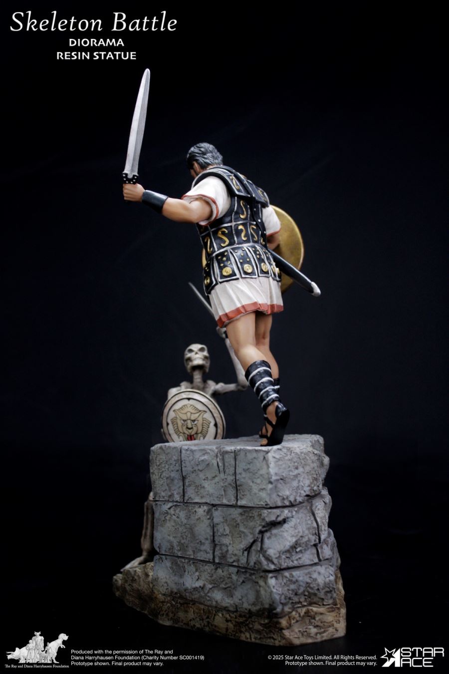 Ray Harryhausen - Skeleton Soldier Battle Base Scene 1/8