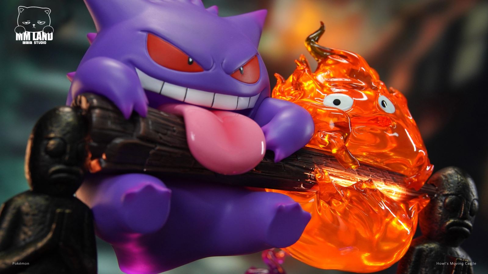 Gengar with Calcifer - Pokemon