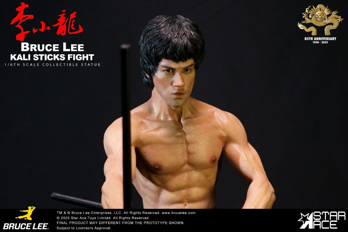 Bruce Lee - Calico Stick Statue