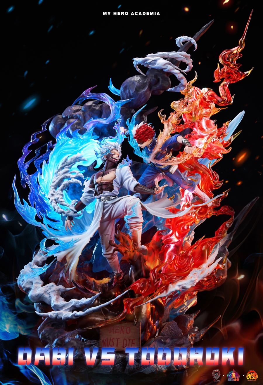 Dabi vs Todoroki-My Hero Academia