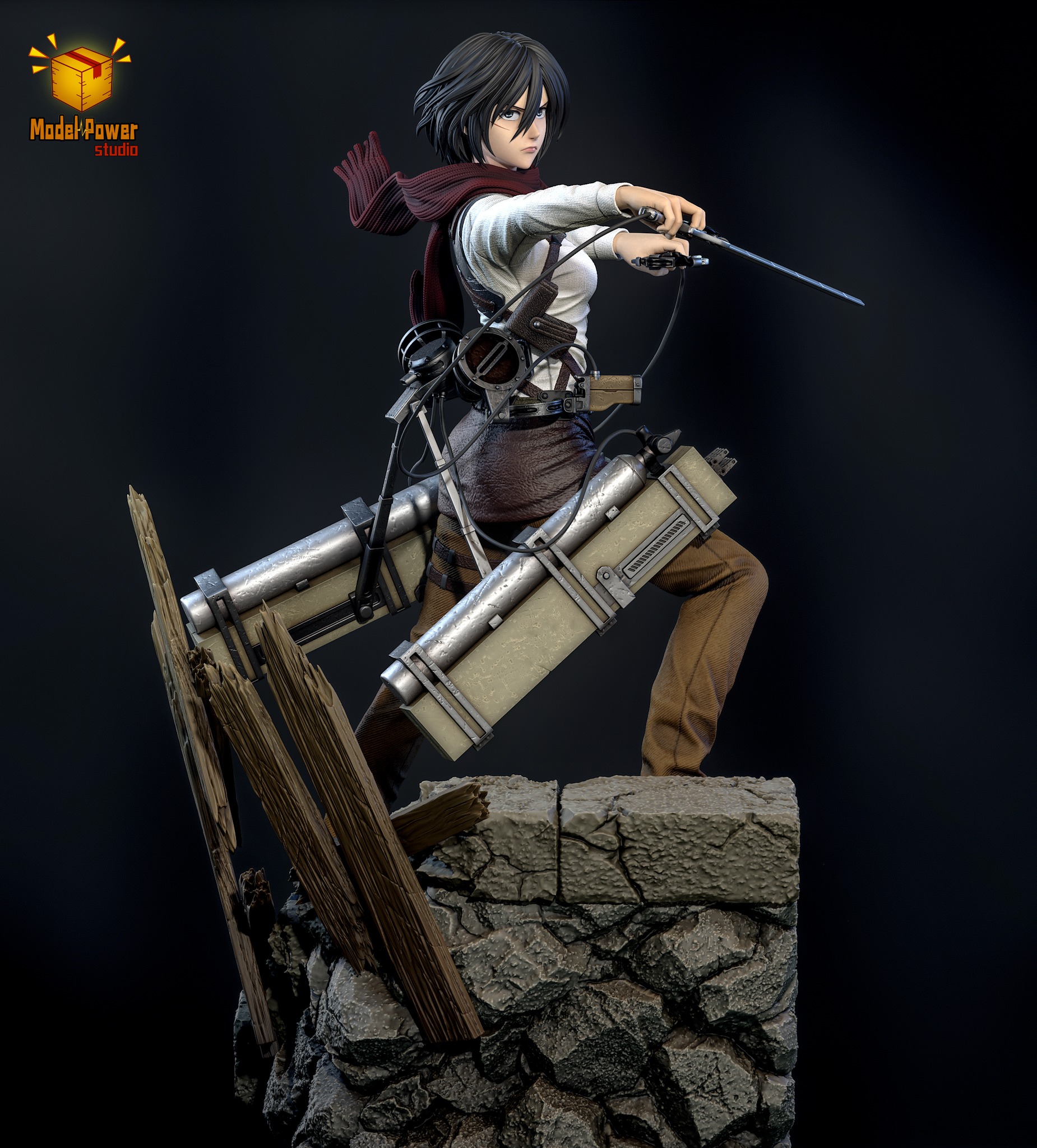 The Basement Trio Mikasa & Armin & Eren - Attack On Titan
