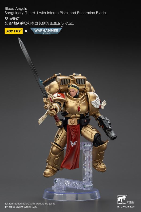Fallen Lord Cypher / Captain of the 5th Company of the Sons of Horus / Blood Angels Sanguinary Guard 3-Man Set 1/18