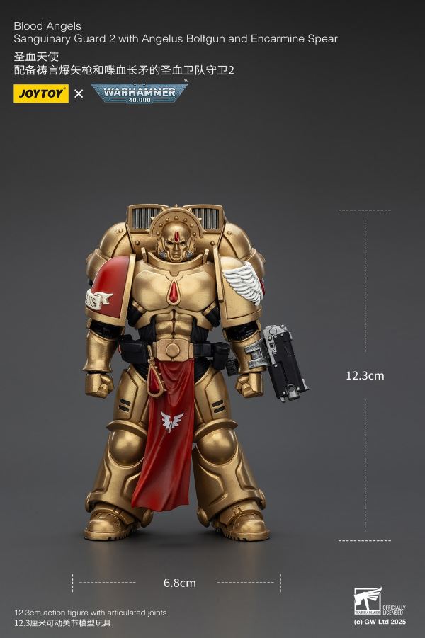 Fallen Lord Cypher / Captain of the 5th Company of the Sons of Horus / Blood Angels Sanguinary Guard 3-Man Set 1/18