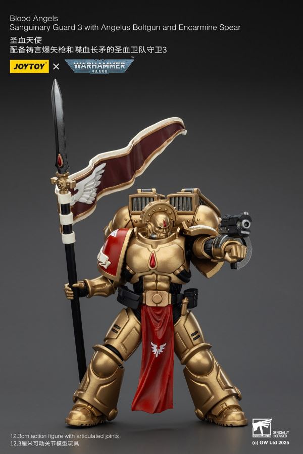 Fallen Lord Cypher / Captain of the 5th Company of the Sons of Horus / Blood Angels Sanguinary Guard 3-Man Set 1/18