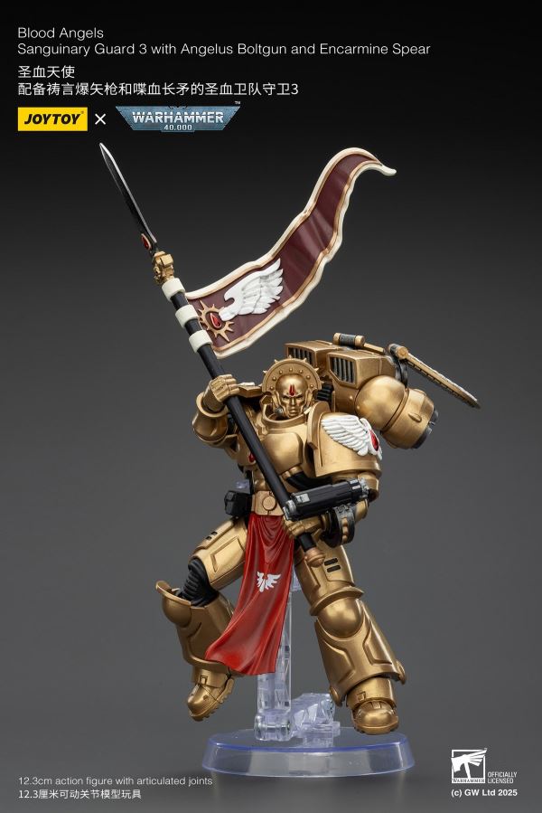 Fallen Lord Cypher / Captain of the 5th Company of the Sons of Horus / Blood Angels Sanguinary Guard 3-Man Set 1/18