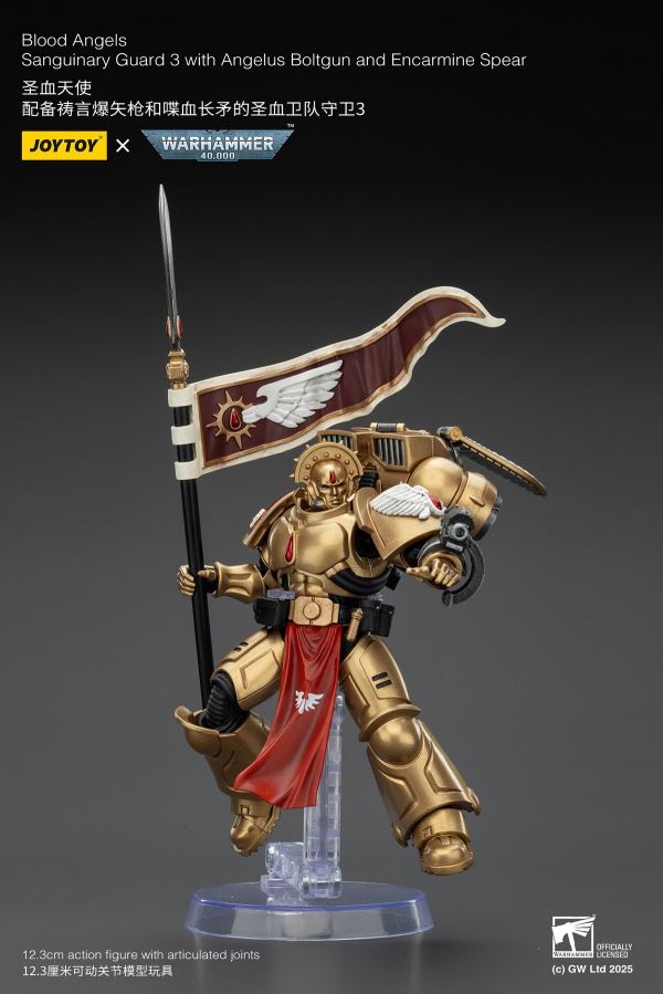 Fallen Lord Cypher / Captain of the 5th Company of the Sons of Horus / Blood Angels Sanguinary Guard 3-Man Set 1/18