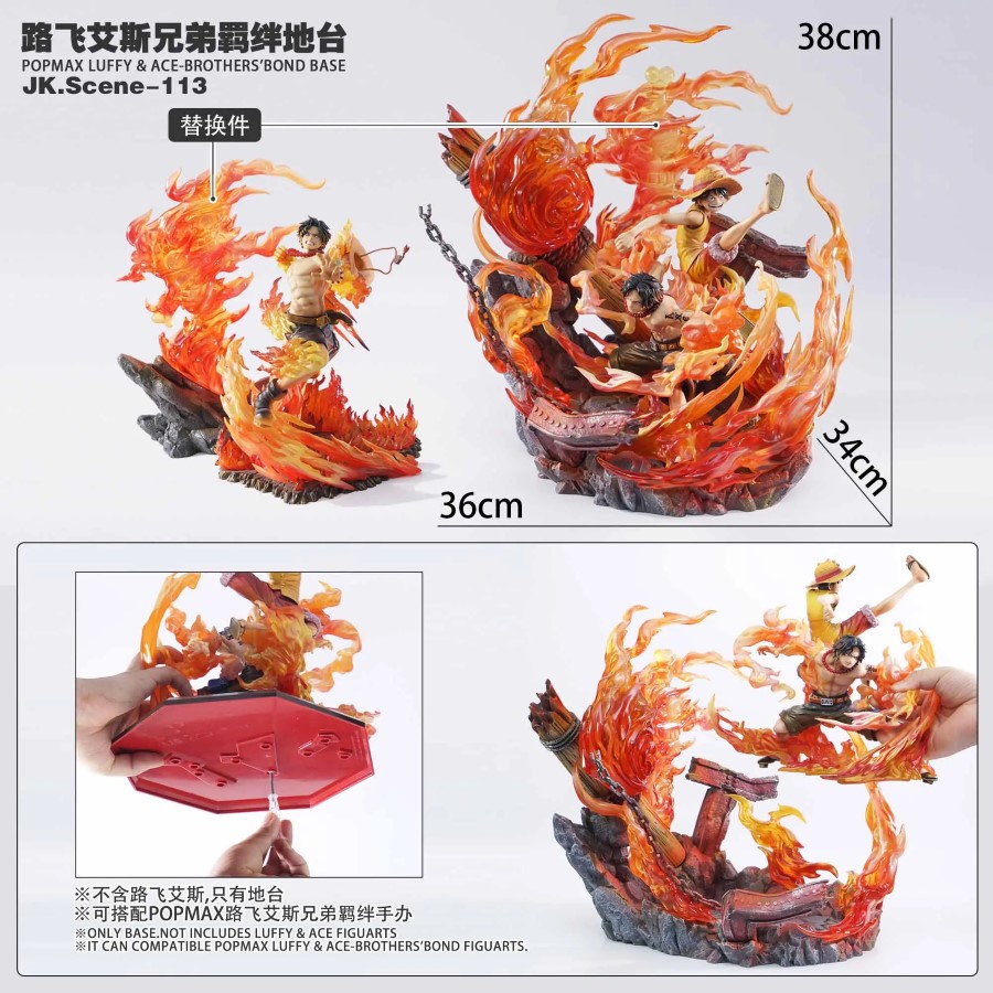 One Piece POPMAX Luffy and Ace Brothers Bond Platform