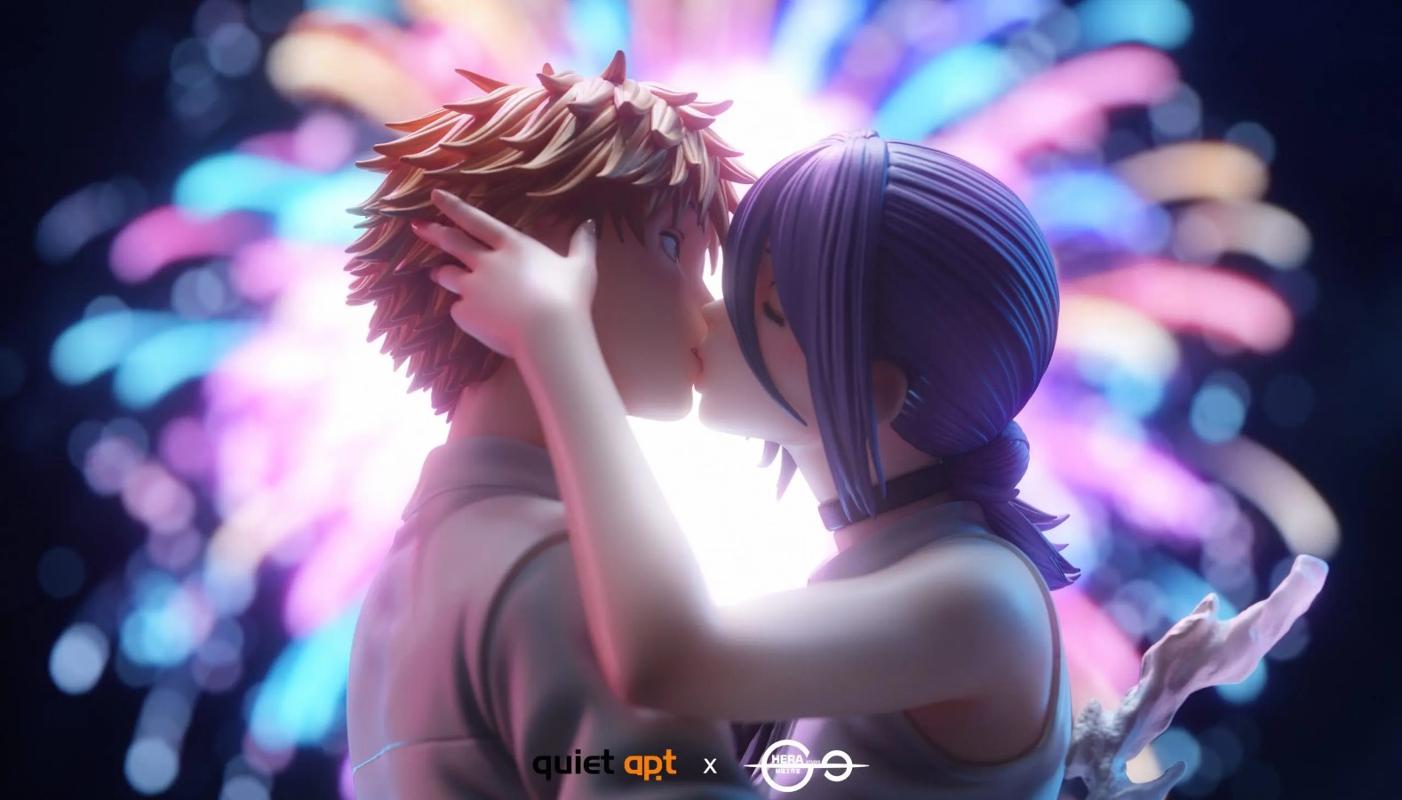 Denji kiss Reze Bust - Chainsaw Man