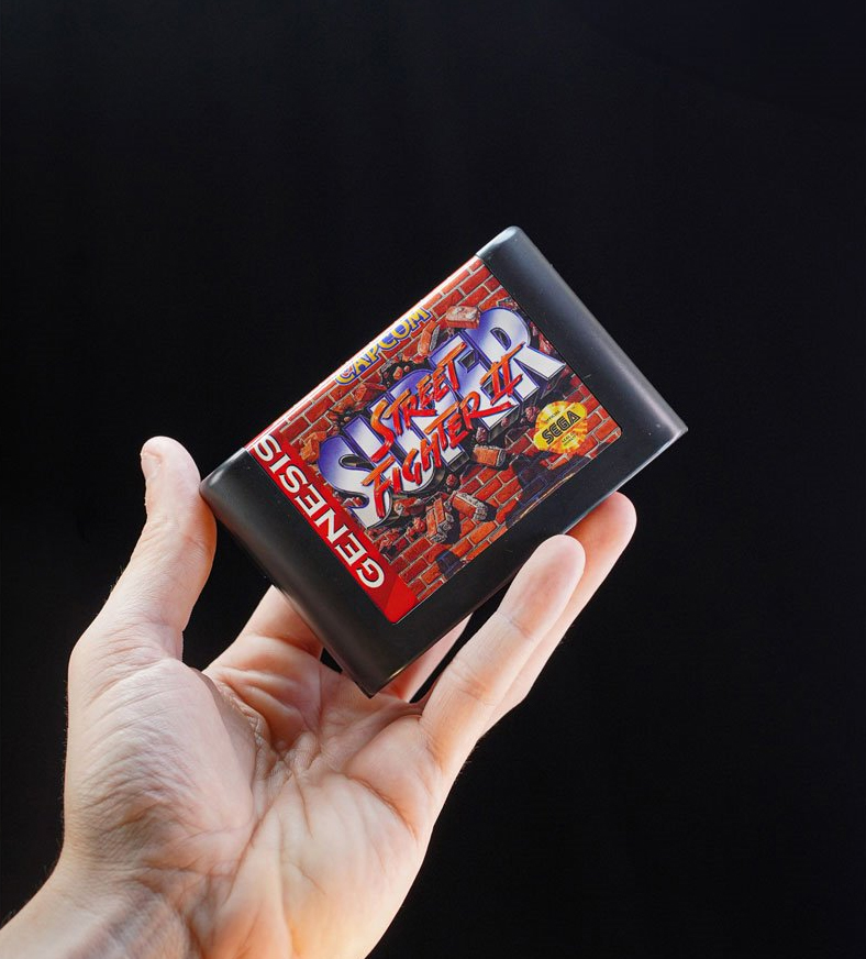 Sega Mega Drive Street Fighter II Cartridge Diorama Playset