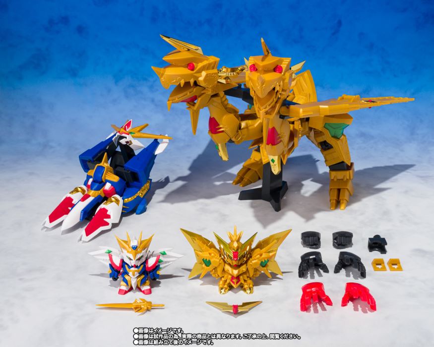Original SD Gundam World Golden God Superior Kaiser/Sun God God Kaiser 2 Great God Compatible Set