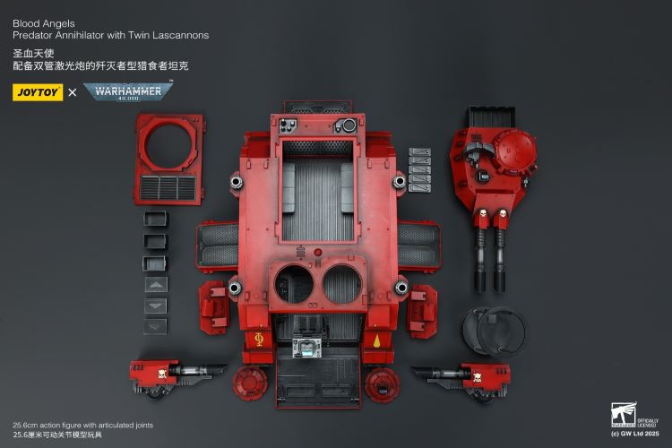 Blood Angels - Predator Tank/Arbiter/Redeemer Dreadnought/IX Legion Primarch 1/18