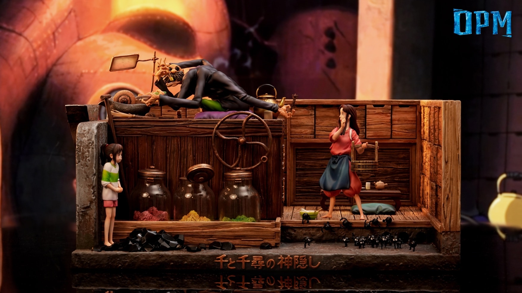 Hayao Miyazaki Desktop Scene Series 012 Kamaji - Spirited Away