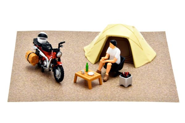 DioColle 64 #Car Snap 30a Solo Camp (w/Honda CT125, Hunter Cub)