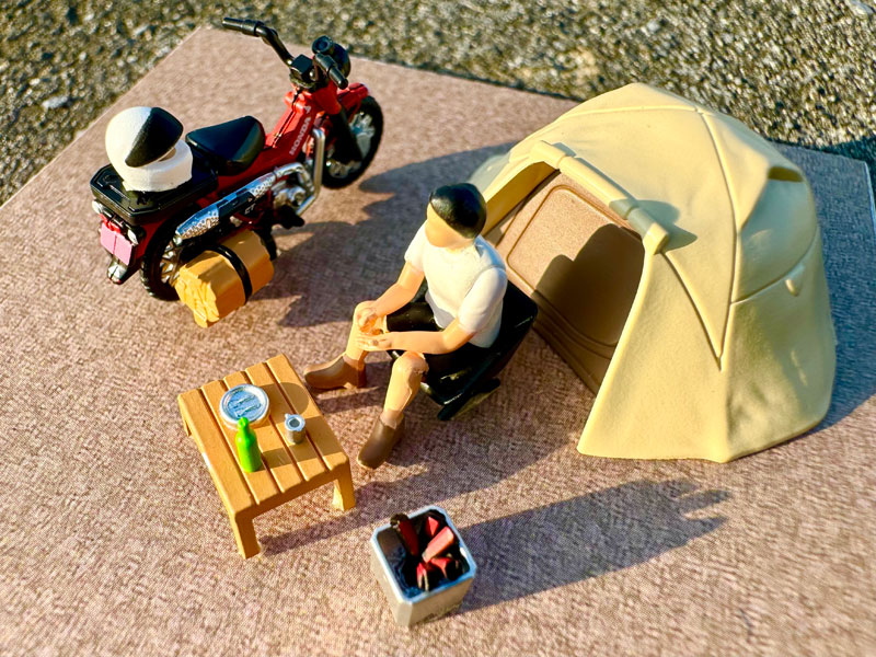 DioColle 64 #Car Snap 30a Solo Camp (w/Honda CT125, Hunter Cub)