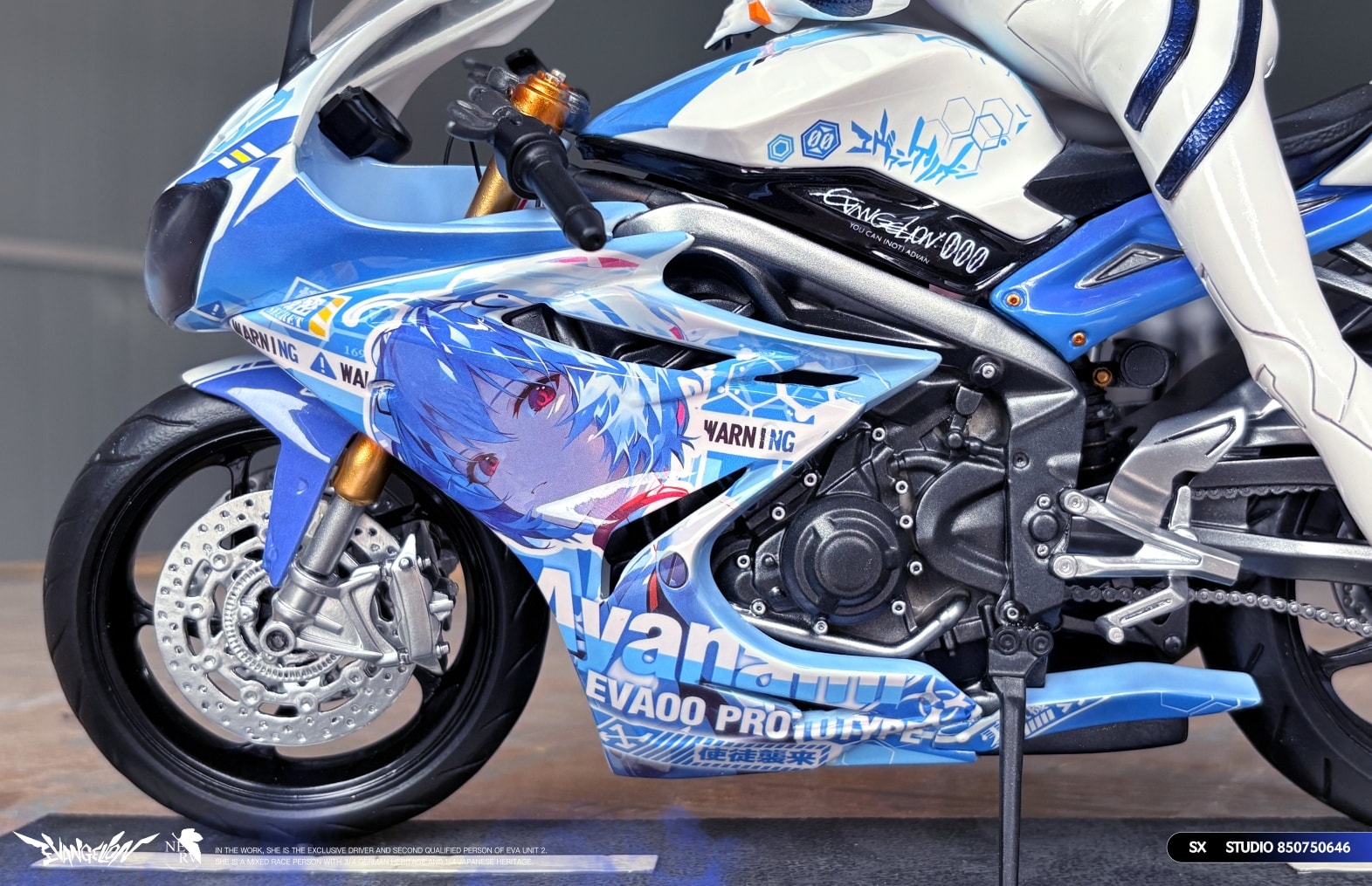 Motorcycle Girl Rei Ayanami - Evangelion