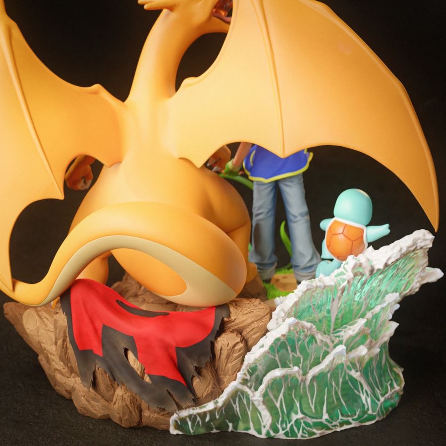 Ash Ketchum & Red Charizard - Pokemon