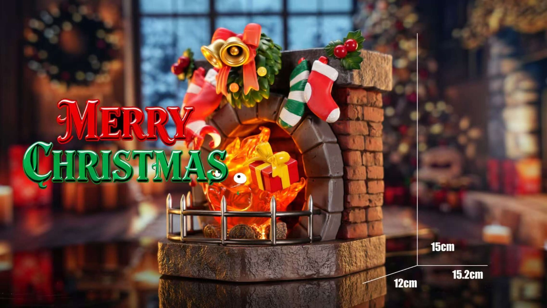 Christmas Calcifer - Howl's Moving Castle