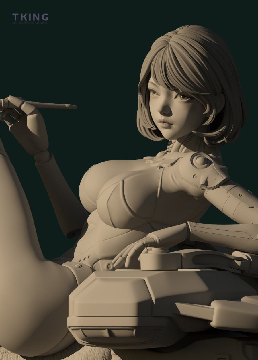 Lucy GK White Model - Cyberpunk: Edgerunners