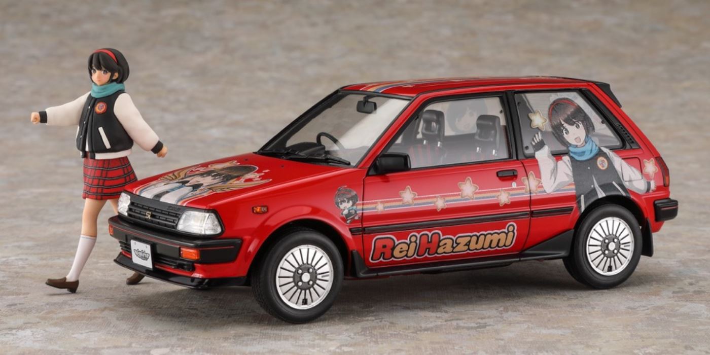 Toyota Starlet EP71 Si Limited (3-door) mid-model Rei Hazumi w/figure