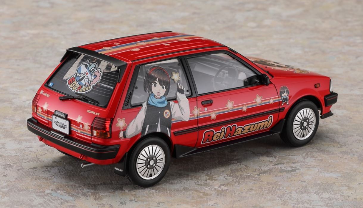 Toyota Starlet EP71 Si Limited (3-door) mid-model Rei Hazumi w/figure