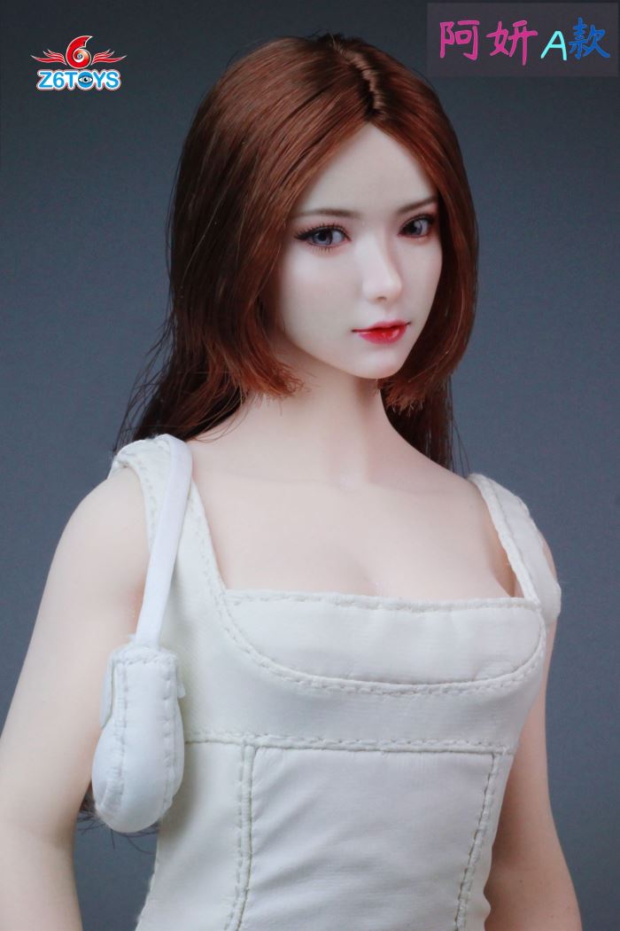 Asian youthful beauty head sculpture [ZC018] 1/6