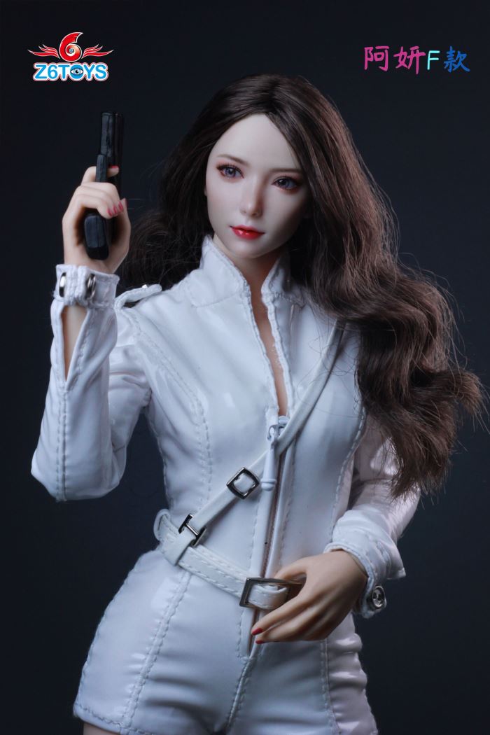 Asian youthful beauty head sculpture [ZC018] 1/6