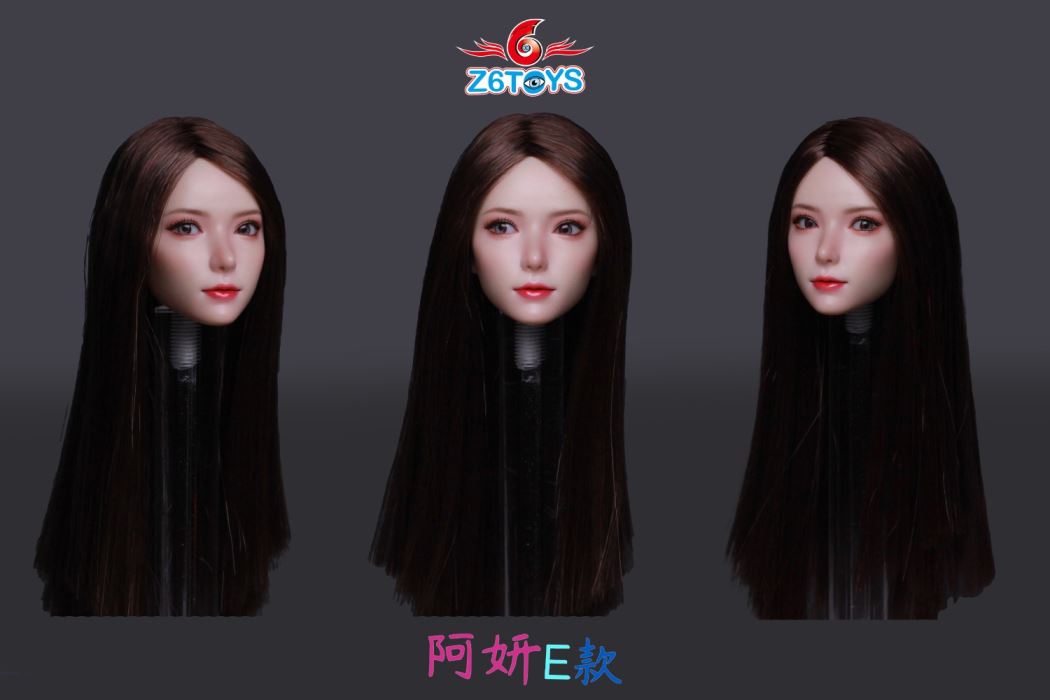 Asian youthful beauty head sculpture [ZC018] 1/6
