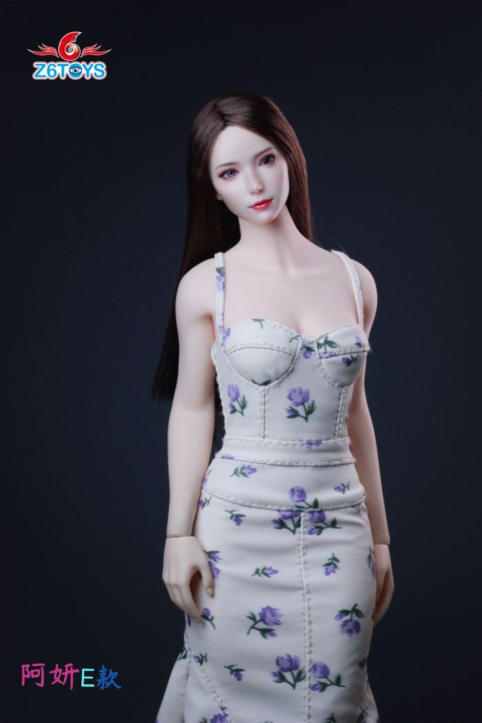 Asian youthful beauty head sculpture [ZC018] 1/6