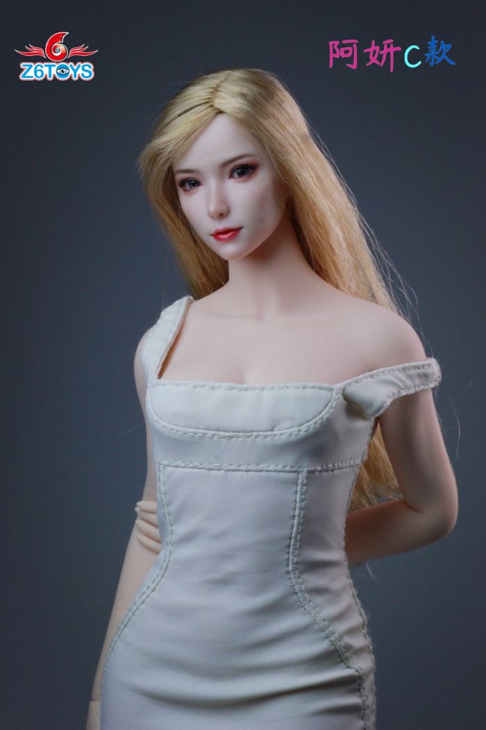 Asian youthful beauty head sculpture [ZC018] 1/6