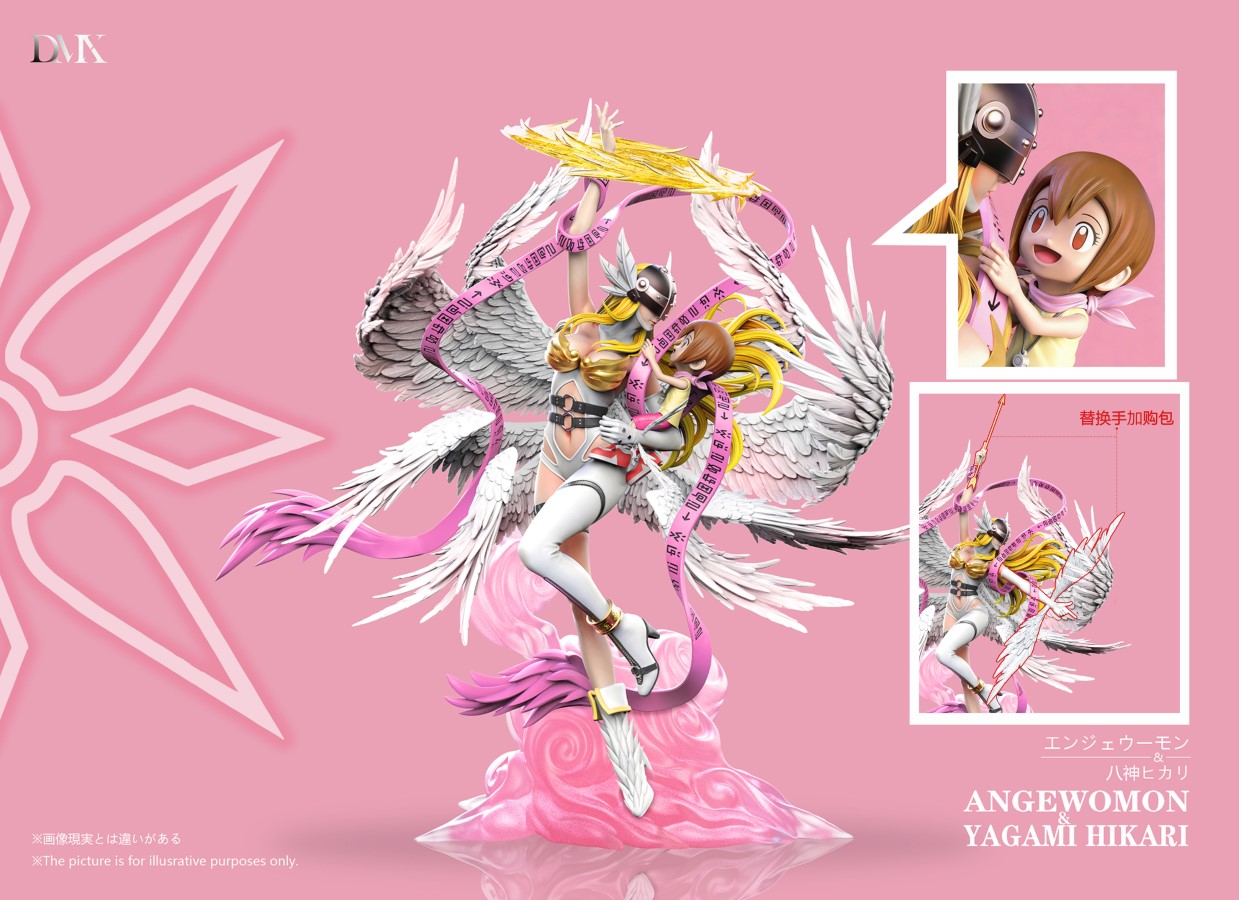Angemon & Takeru & Angewomon & Kari - Digimon
