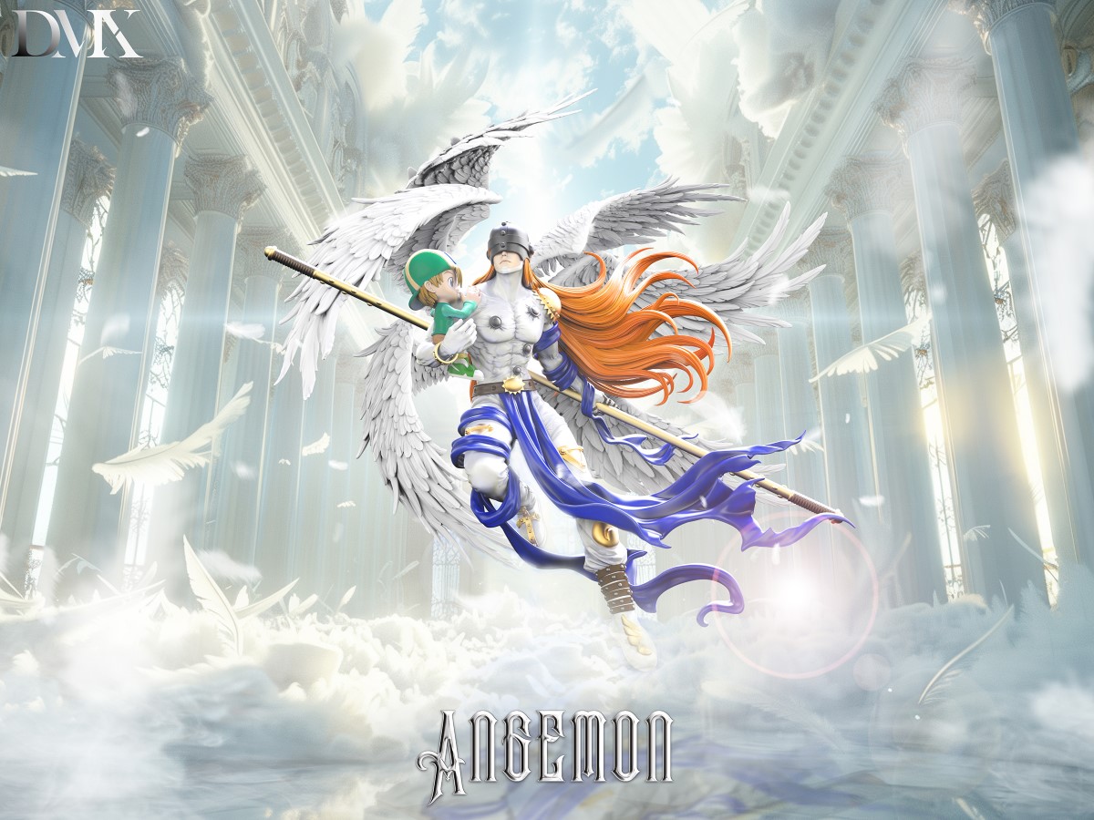 Angemon & Takeru & Angewomon & Kari - Digimon