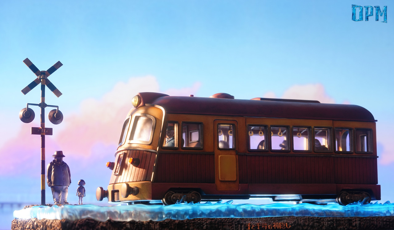 Bus on the sea - Spirited Away