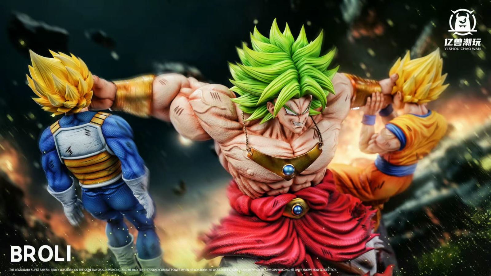 Broly VS Goku & Vegeta - Dragon Ball