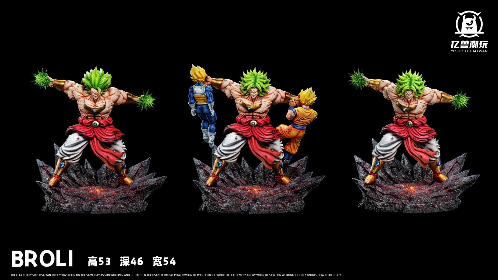 Broly VS Goku & Vegeta - Dragon Ball