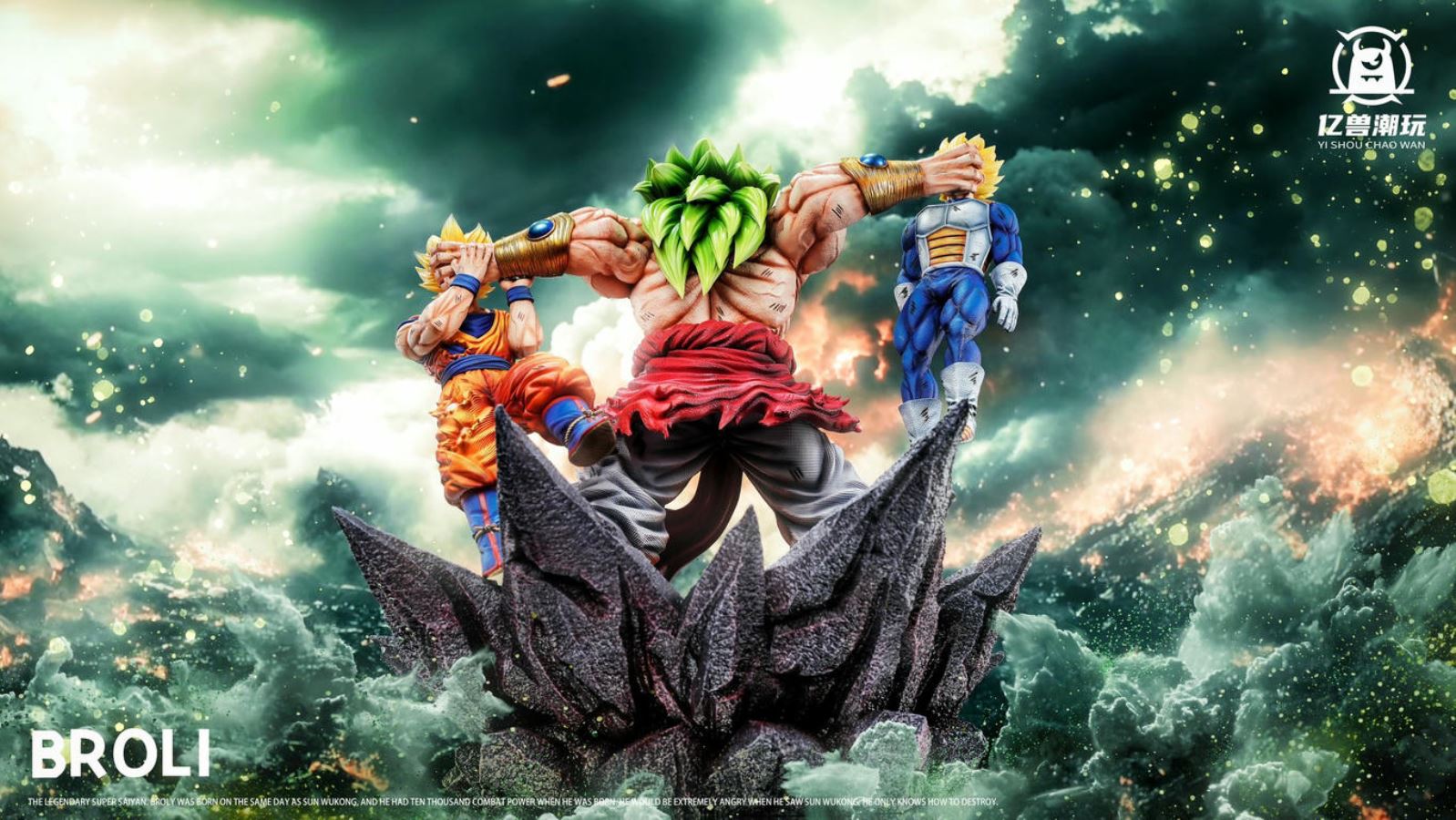 Broly VS Goku & Vegeta - Dragon Ball