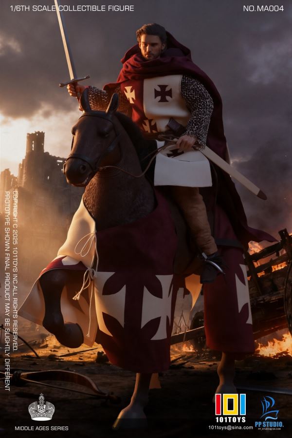 Heavenly Kingdom Dynasty Balian / Captain of the Guard / Hospital Knight & Warhorse 1/6