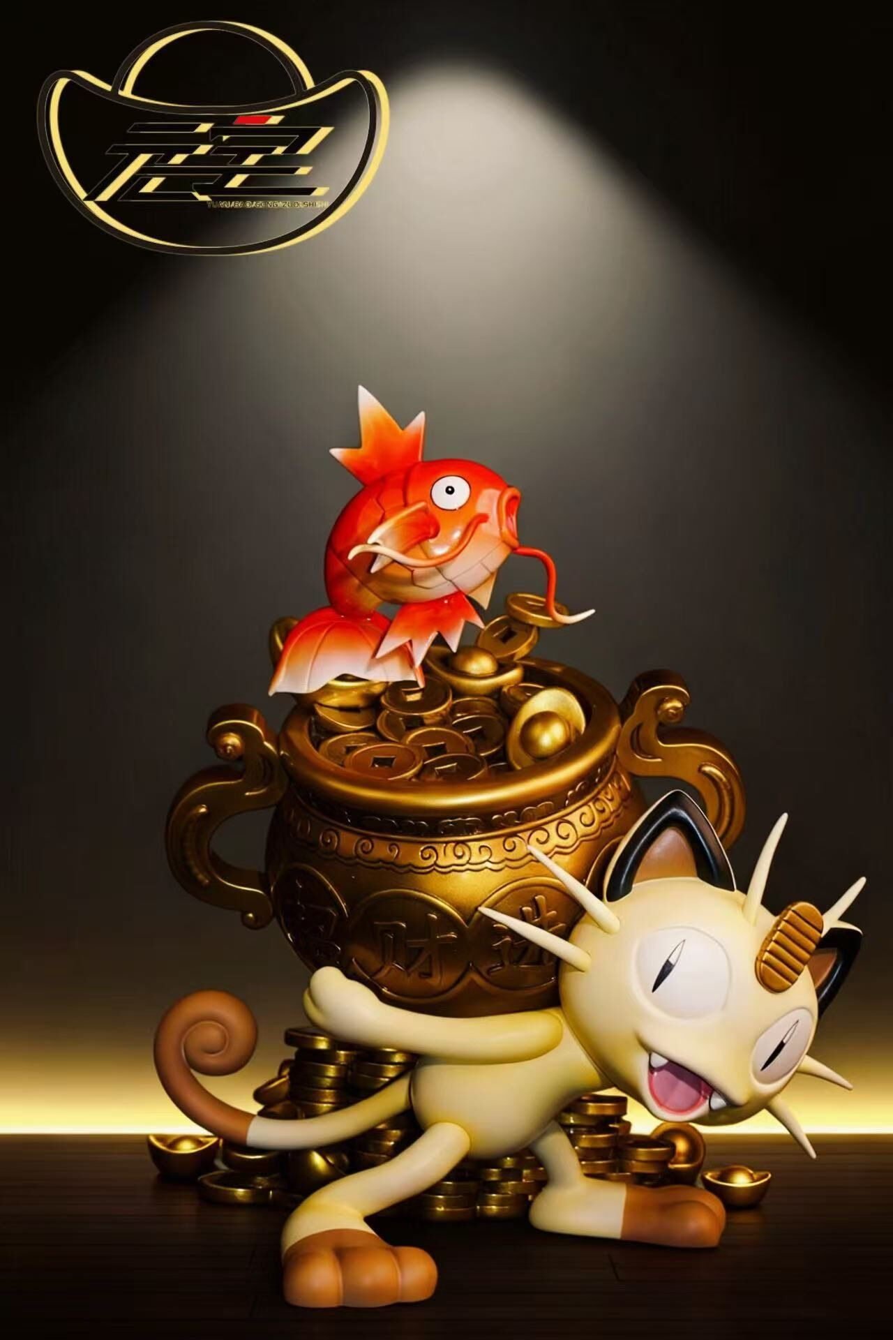 Lucky Cat with Koi Fish - Pokemon