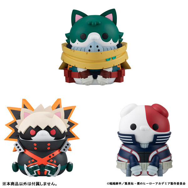 MEGA CAT PROJECT My Hero Academia Giant HeroAca Nyanko - Izuku Midoriya & Katsuki Bakugo & Shoto Todoroki