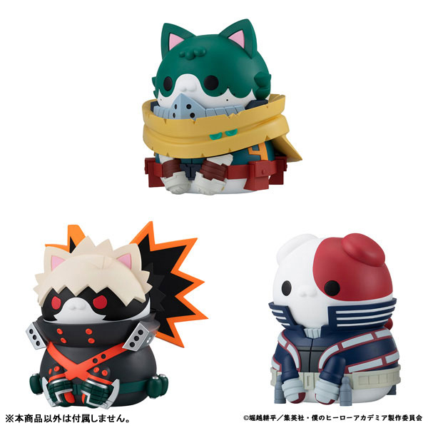 MEGA CAT PROJECT My Hero Academia Giant HeroAca Nyanko - Izuku Midoriya & Katsuki Bakugo & Shoto Todoroki